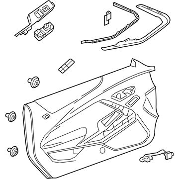 GM 84557696 Trim Assembly, Front S/D *Kalahari