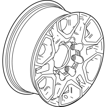 Chevy 84742720 Wheel, Alloy