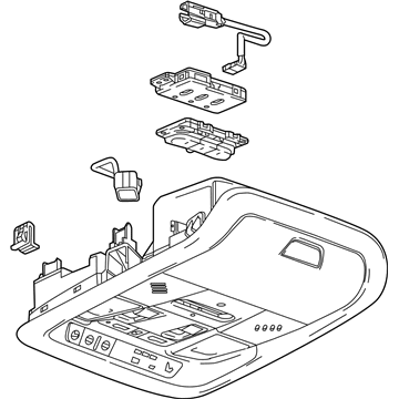 GM 39217633 Console Assembly, Rf *Jet Black