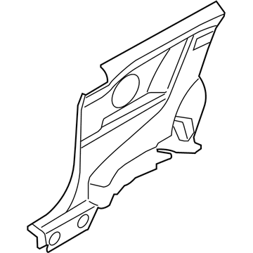 GM 13183581 Panel,Body Side Front Lower Trim