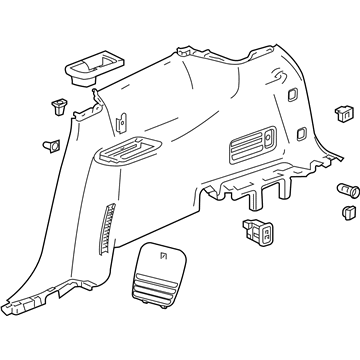 GM 84983616 Panel Assembly, Qtr Lwr Rr Tr *Black