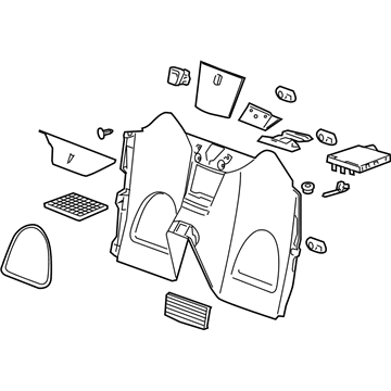 Pontiac 25775749 Partition Panel