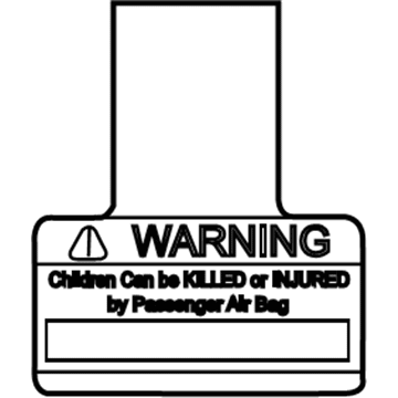 Pontiac 88974091 Caution Label