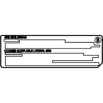 Pontiac 88972497 Caution Label