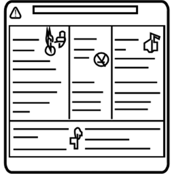 Chevy 96440095 Emission Label