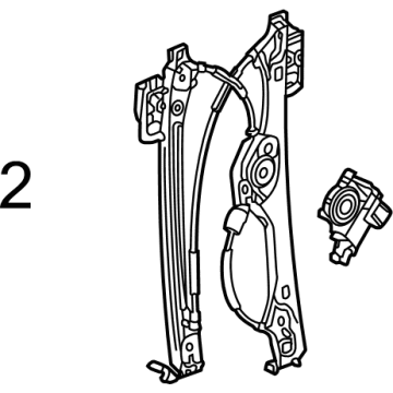 2023 GMC Hummer EV Pickup Window Regulator - 87827464