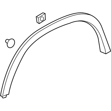 GM 95275469 Molding Assembly, Front Fender Wheel Opening *Service Primer