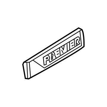 GM 42609708 Plate Assembly, R/Cmpt Lid Trim Lvl Na