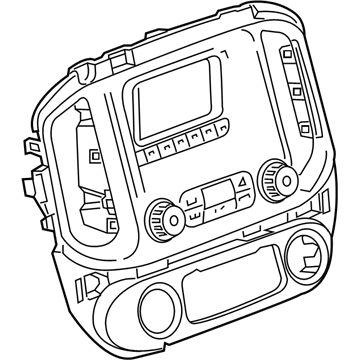 GM 84042934 Control Assembly, Amplitude Modulation/Frequency Modulation Stereo Radio