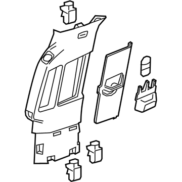 GMC 23234435 Upper Center Pillar Trim