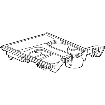 GM 85593447 PLATE ASM-F/FLR CNSL CUP HLDR TR *BLACK