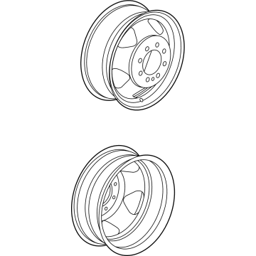 GMC 9597735 Wheel, Steel