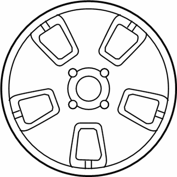 GM 96653145 Wheel Rim,Aluminum