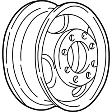 GMC 9593148 Wheel, Steel