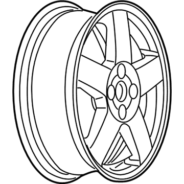 GM 9596346 Wheel Rim, 16X6.0 Aluminum 42Mm Outside 110Mm X 5 Bellcrank *Machine Face