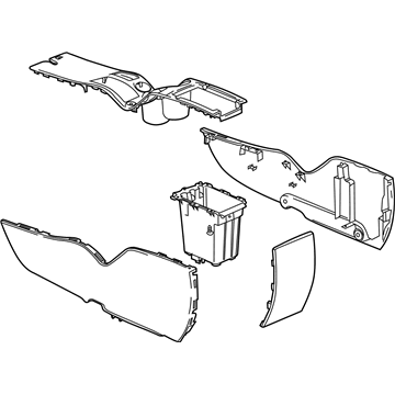 Pontiac 19148836 Console Assembly