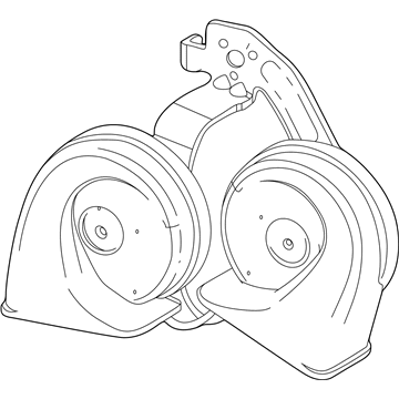 GM 94534015 Horn Assembly, Single (Low Note)