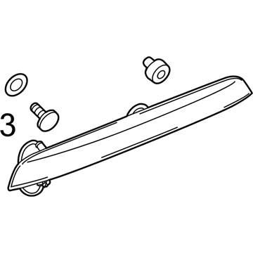 Chevy 95103126 License Molding