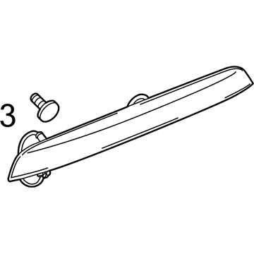 Chevy 95213115 License Molding Bolt