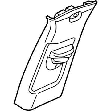 Cadillac 84543883 Upper Center Pillar Trim