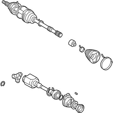 GM 88969963 Cv Axle Shaft (W/Wheel Speed Sensor Ring)