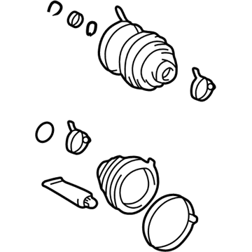 GM 88972759 Boot Kit,Front Wheel Drive Shaft Tri, Pot & Cv Joint