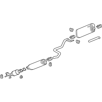 GM 94800918 Muffler Assembly, Exhaust (W/ Exhaust Pipe & Tail Pipe)