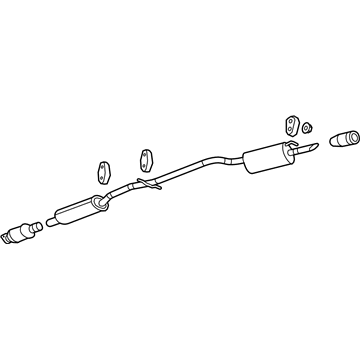 GM 15886961 Exhaust Muffler Assembly (W/ Catalytic Converter, Exhaust