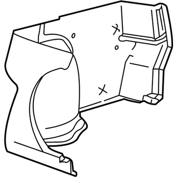 Saturn 90583611 Side Trim Panel