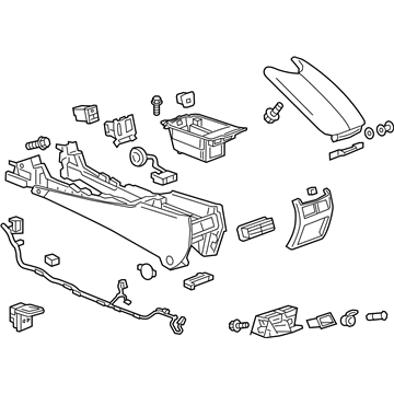 GM 23224955 Console Assembly, Front Floor *Black