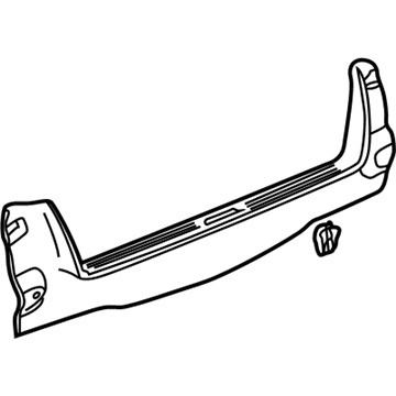 Cadillac 25715378 Rear Sill Plate