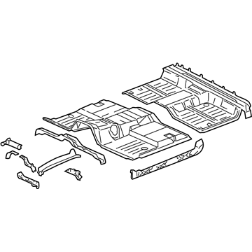 Chevy 25910526 Front Floor Pan