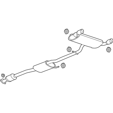 2012 Chevy Captiva Sport Exhaust Pipe - 22878825