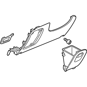 GM 42487005 Bolster Assembly, Instrument Panel Knee *Black