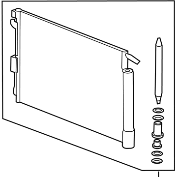 Chevy 84492789 CONDENSER,A/C(SEE GROUP 09"A/C REFRIGERATION SYSTEM" FOR DETAILED ILLUSTRATED VIEW)