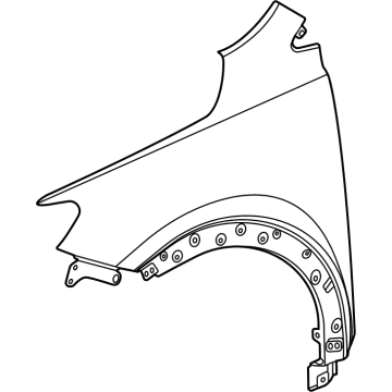 GM 42733025 Fender, Front