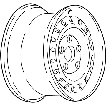 Pontiac 9592808 Wheel, Steel