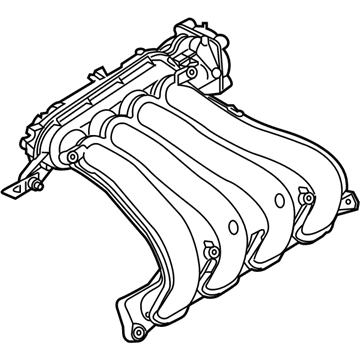 GM 19318376 MANIFOLD ASM,INT (W/ M/PORT F/INJR & FUEL RL)