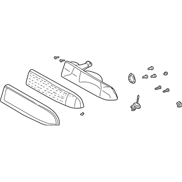 GM 16523144 Headlamp Assembly,(W/O Bulb)