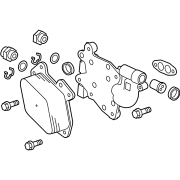 Chevy 12606576 Oil Cooler Assembly