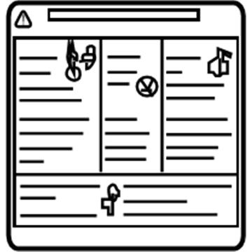 Chevy 96953606 Emission Label