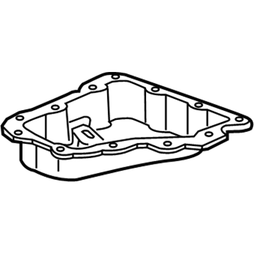 Chevy 12637773 Lower Oil Pan