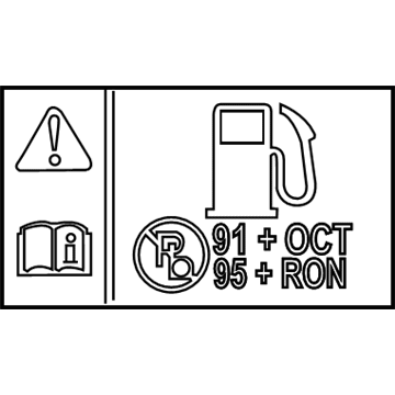 Cadillac 20933713 Fuel Label