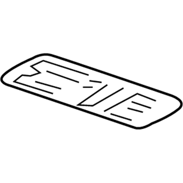 Cadillac 22755833 Battery Label