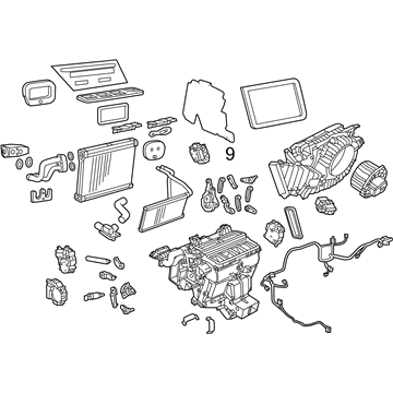 GM 92285849 Module Assembly, Heater & A/C Evaporator & Blower