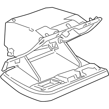 GM 25780107 Door Assembly, Instrument Panel Compartment *Tuxedo Blue