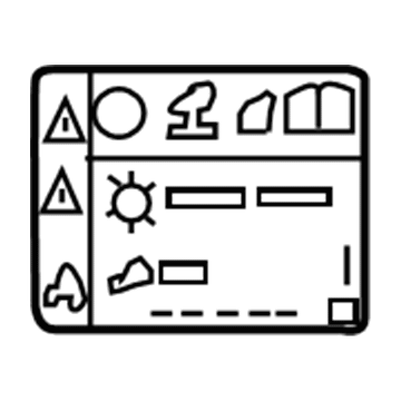 Chevy 42502473 A/C Label