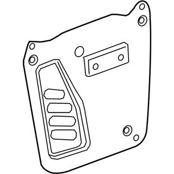 GM 84486773 Deflector Assembly, Aux Rr S/D Wat