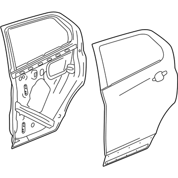 Chevy 95315638 Door Shell