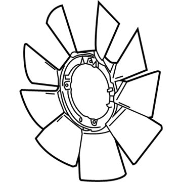 2017 Chevy Silverado 2500 HD Radiator fan - 84945674